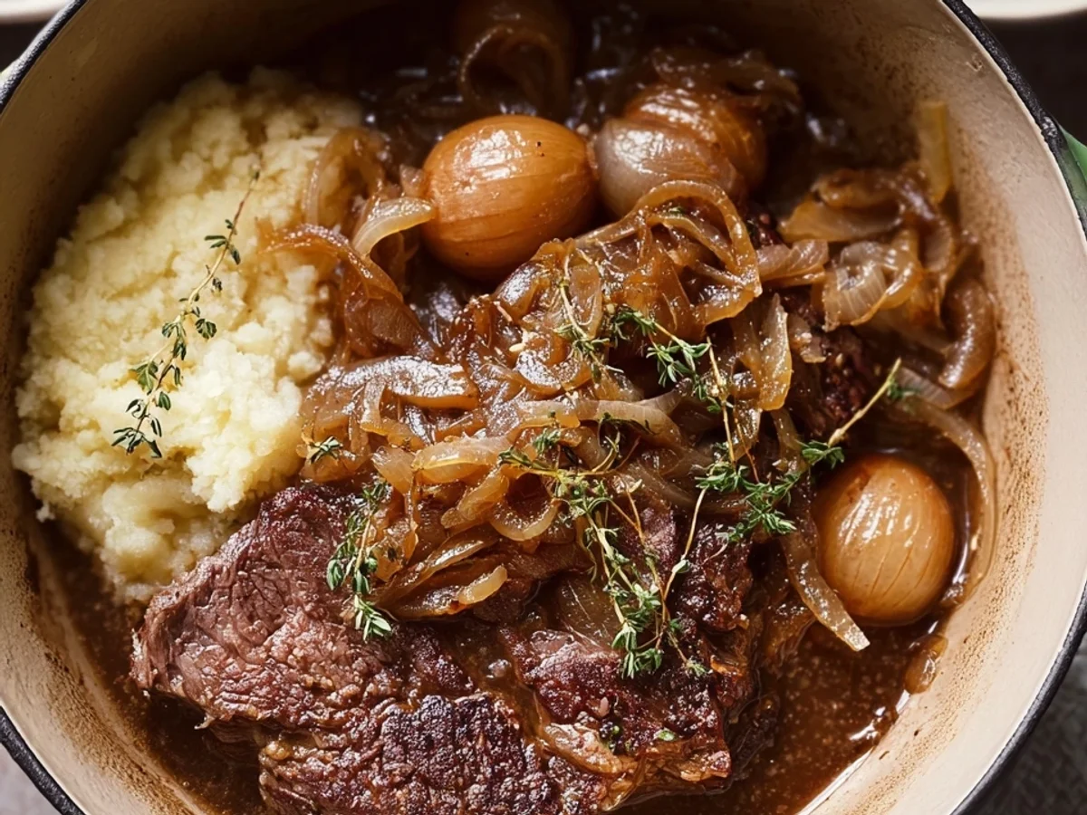 French Onion Pot Roast: Slow Cooker or Dutch Oven - Image 1