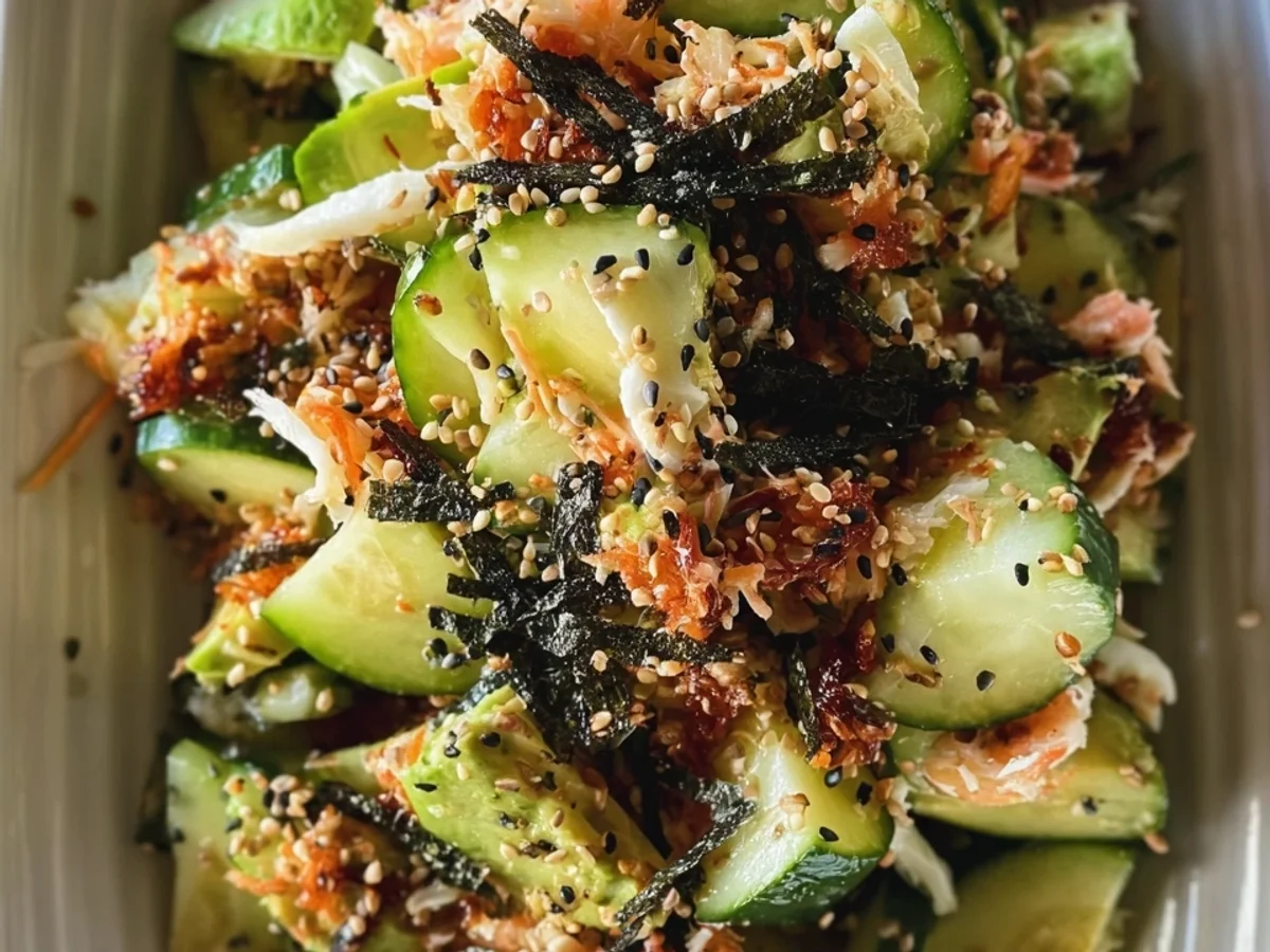 Fresh California Roll Cucumber Salad: Easy Recipe - Image 2