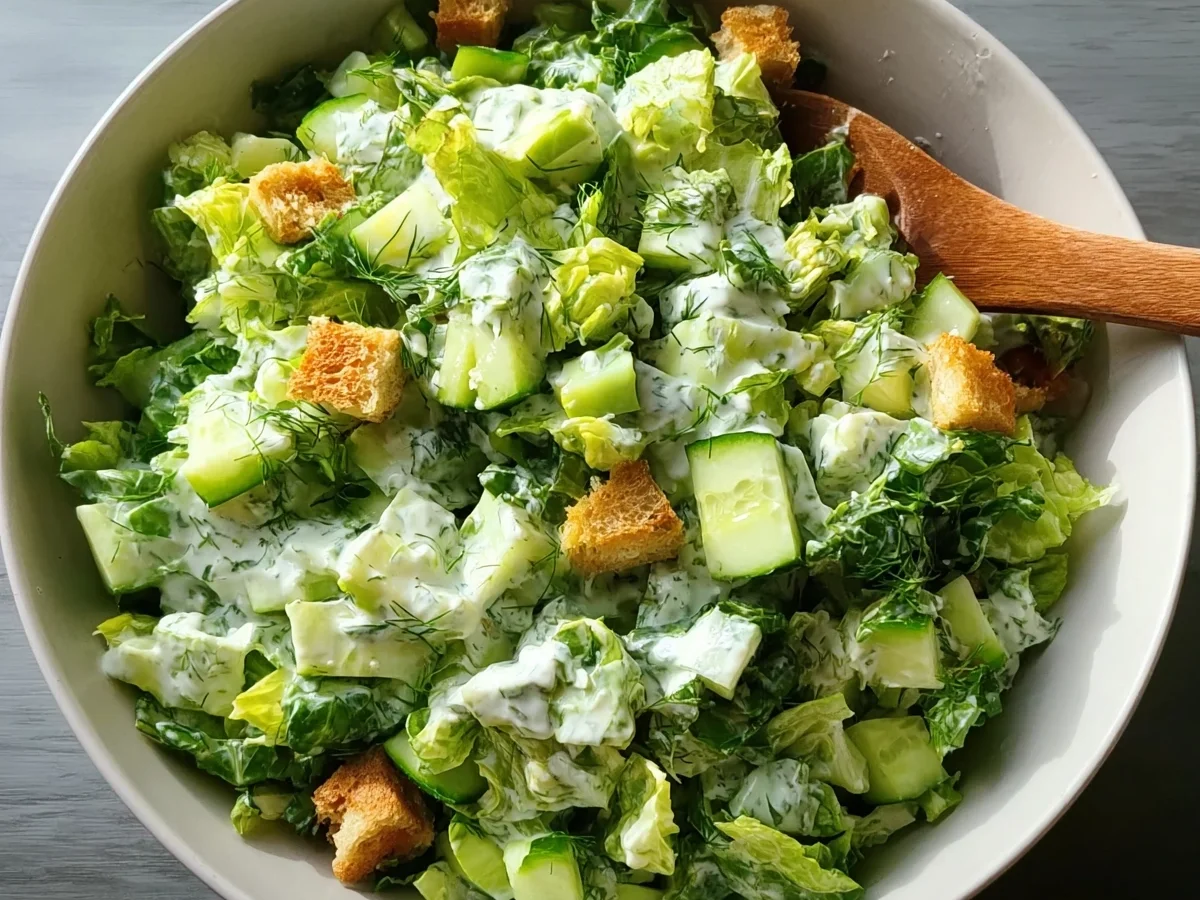 Fresh Green Goddess Salad: Creamy & Crunchy Delight - Image 1