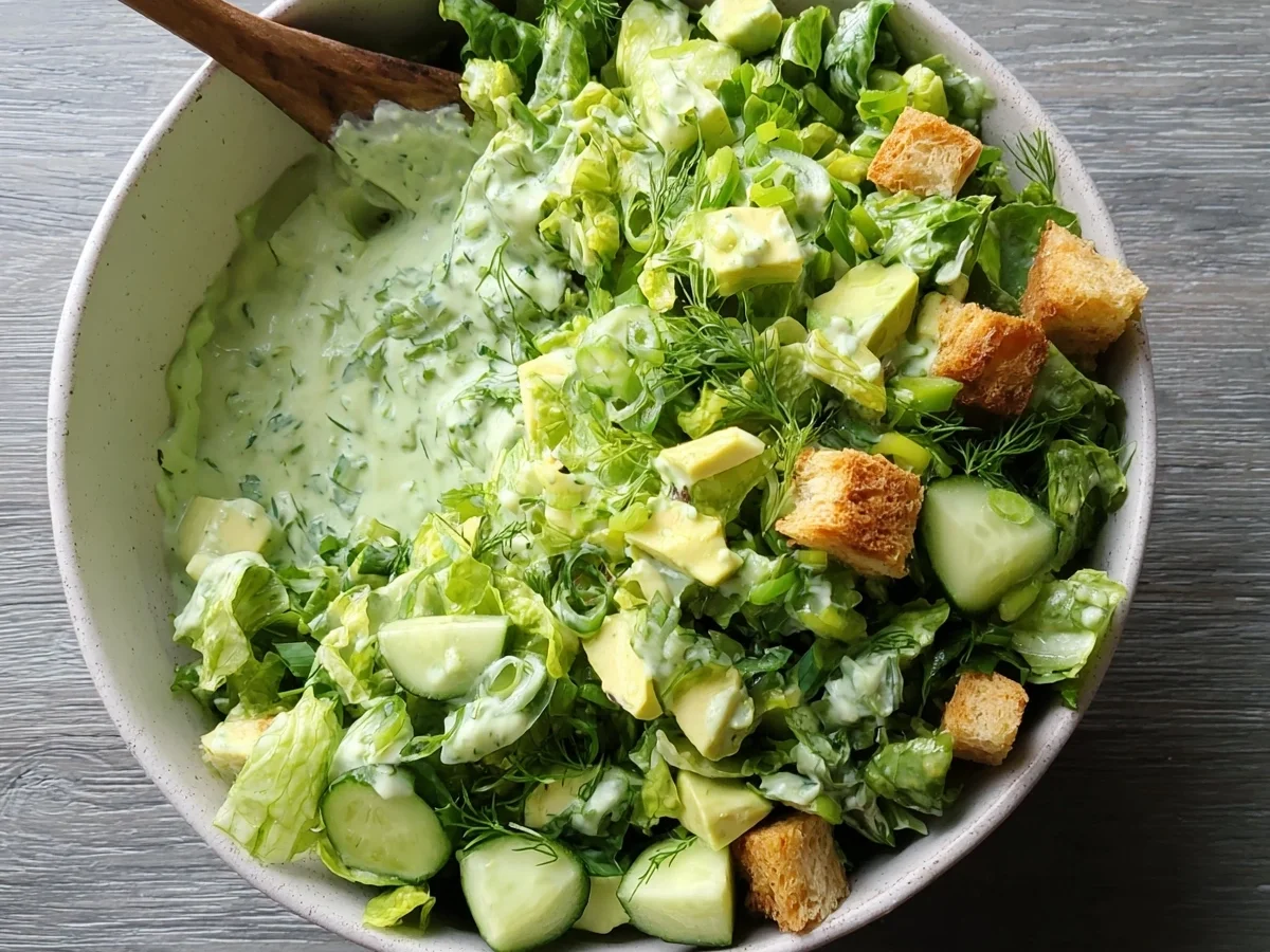 Fresh Green Goddess Salad: Creamy & Crunchy Delight - Image 2