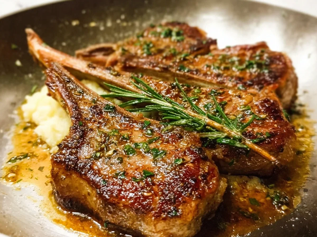 Garlic Butter Pan Seared Lamb Chops (20-Minute Meal) - Image 2