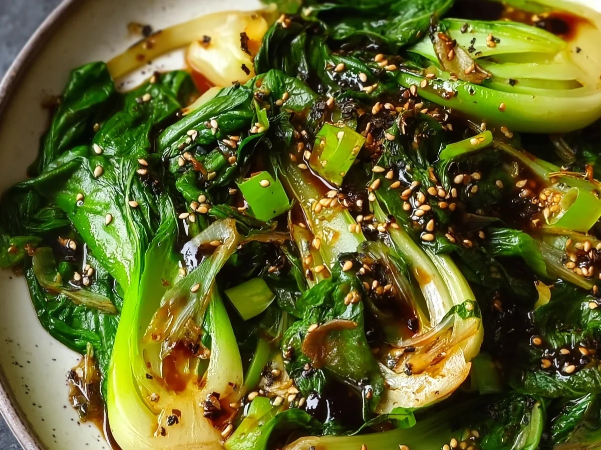 Garlic Ginger Sautéed Bok Choy (Quick Asian Side) - Image 1