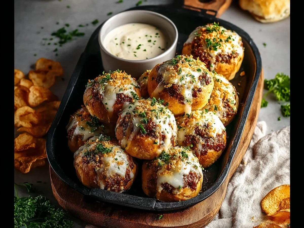 Garlic Parmesan Cheeseburger Bombs: Easy Family Dinner - Image 1