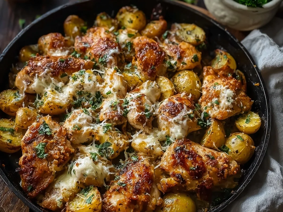 Garlic Parmesan Chicken and Potatoes: A Sheet Pan Favorite - Image 1