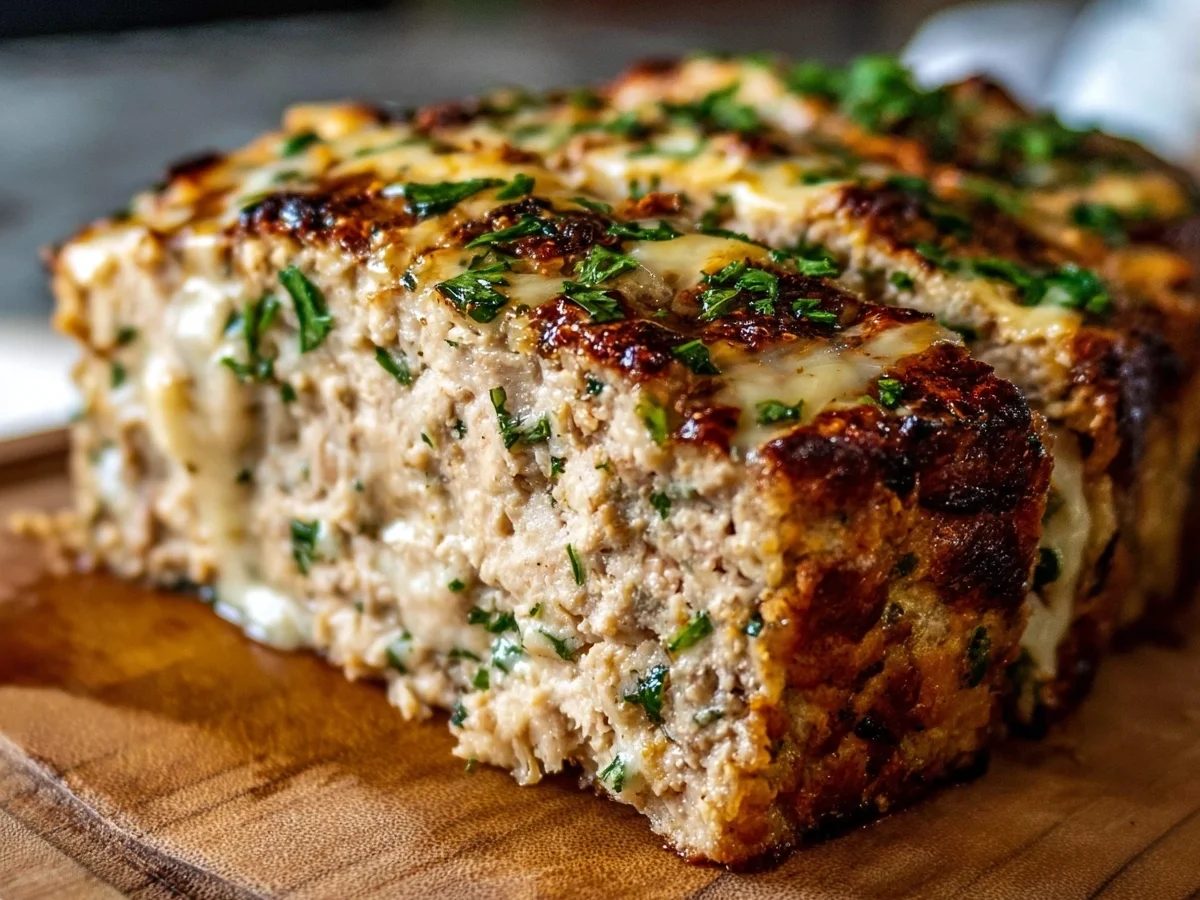Garlic Parmesan Chicken Meatloaf: Tender & Flavorful - Image 1