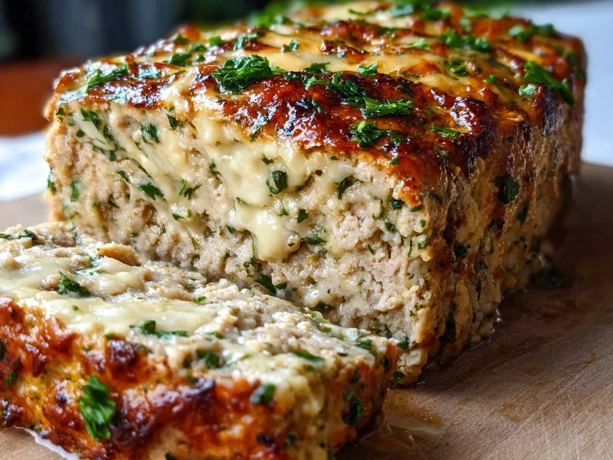 Garlic Parmesan Chicken Meatloaf: Tender & Flavorful - Image 2