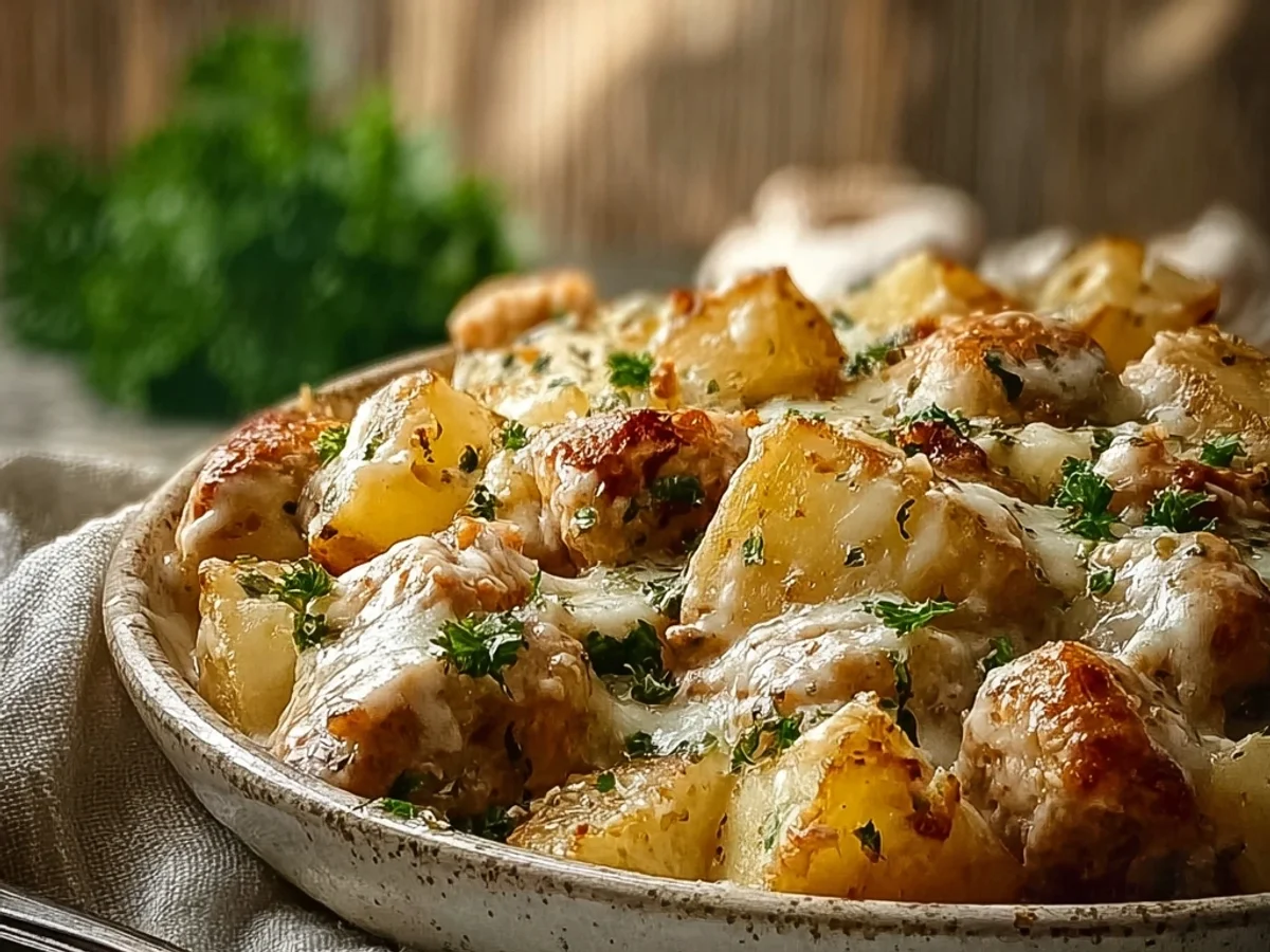 Garlic Parmesan Crockpot Chicken & Potatoes: Creamy - Image 2
