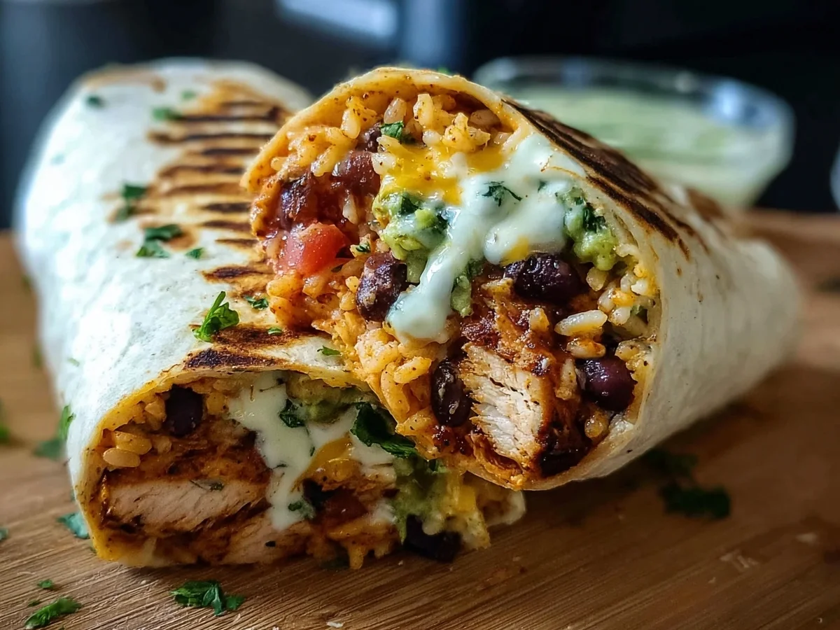 Grilled Chicken Burrito with Smoky Chipotle Ranch - Image 1