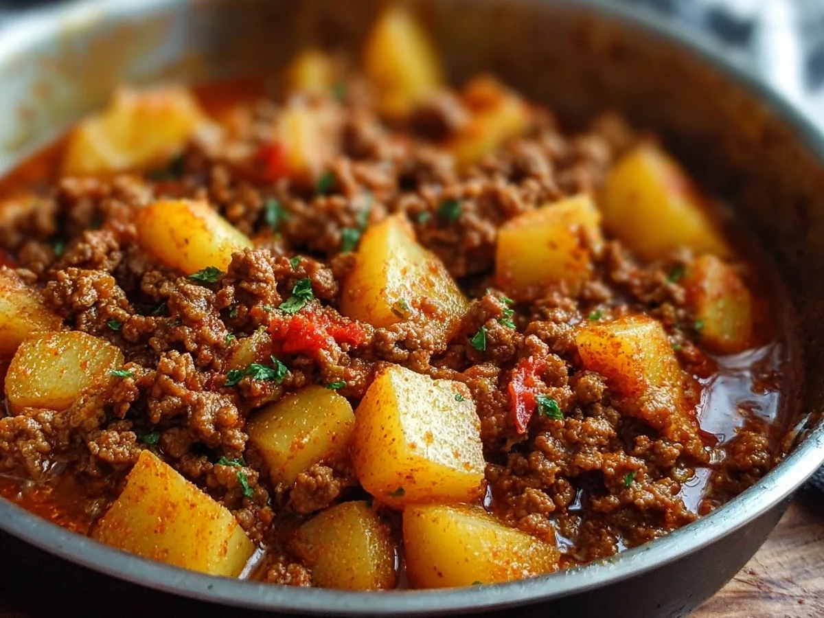 Ground Beef & Potatoes: Hearty High Protein Meal - Image 1