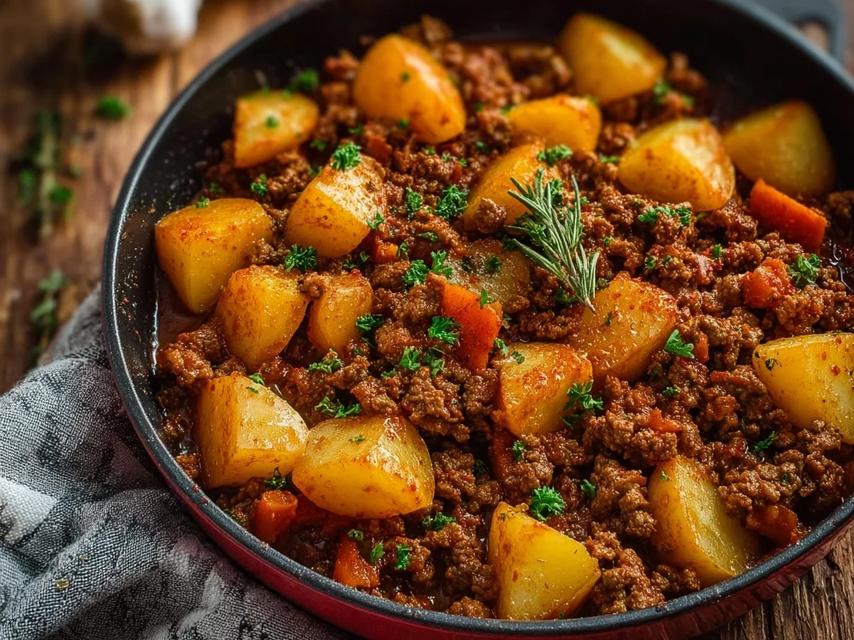 Ground Beef & Potatoes: Hearty High Protein Meal - Image 2