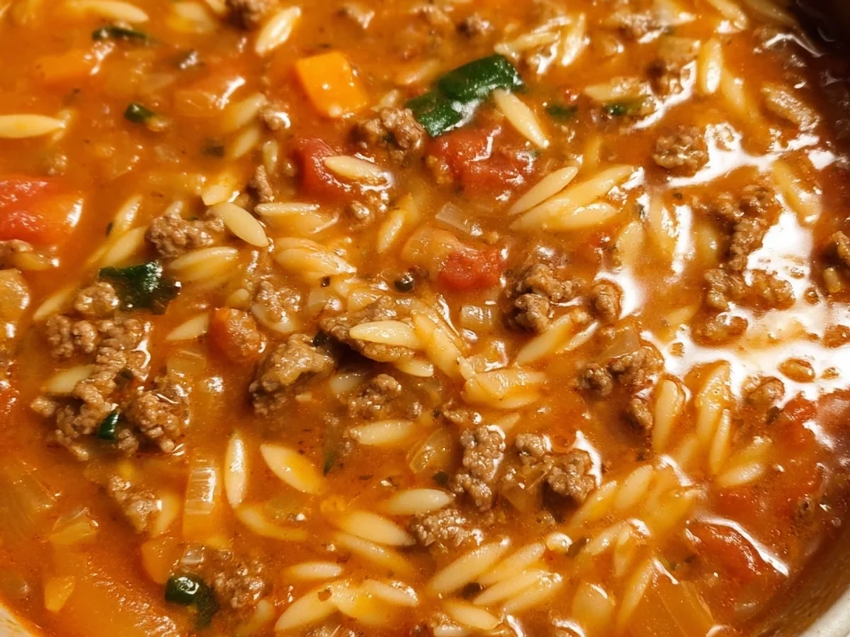 Hamburger Orzo Soup: Hearty & Flavorful - Image 2