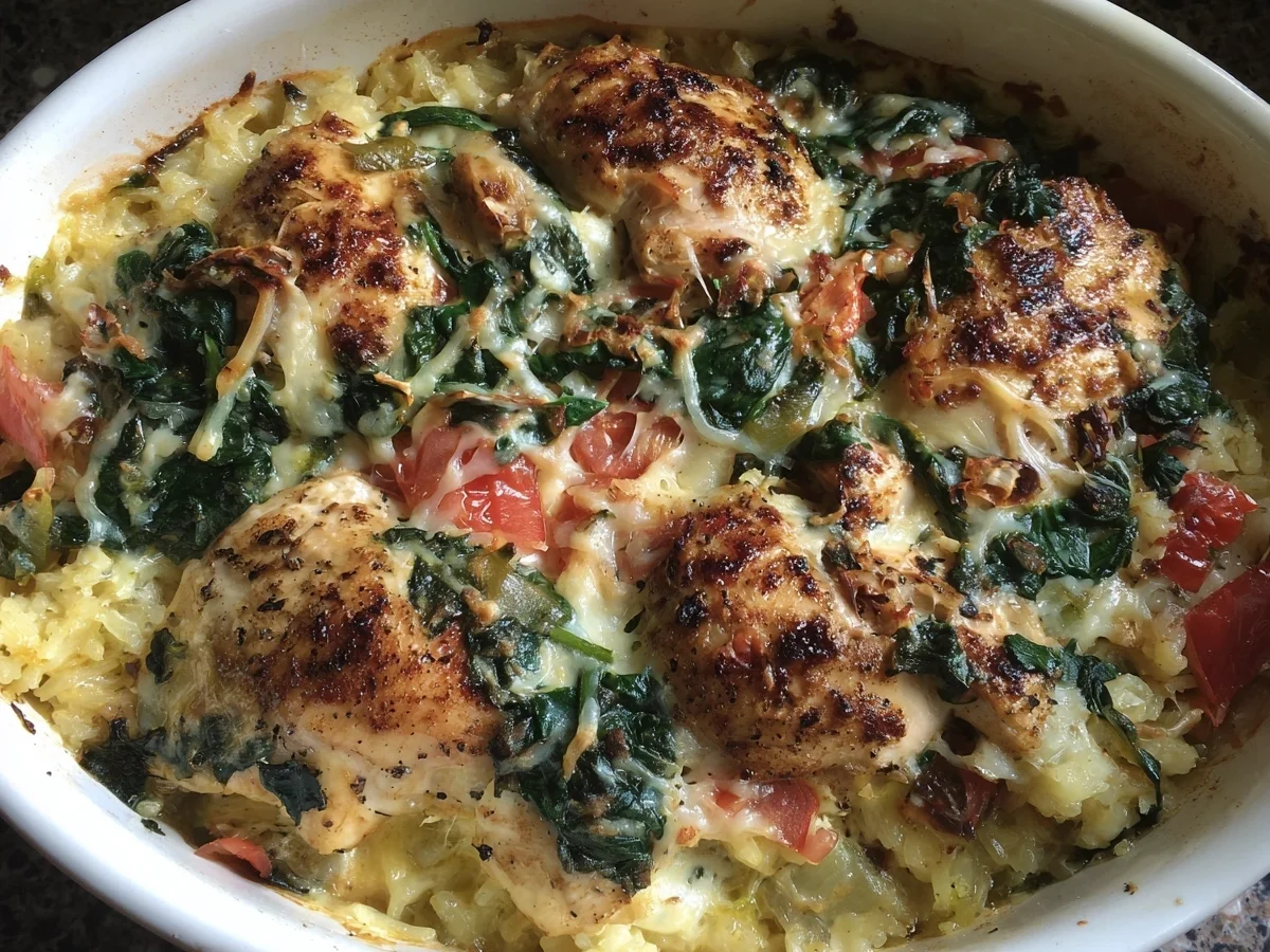 Healthy Chicken Cauliflower Rice Casserole - Image 2