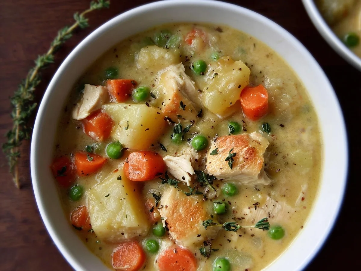 Healthy Chicken Pot Pie Soup: Protein Comfort Meal - Image 2