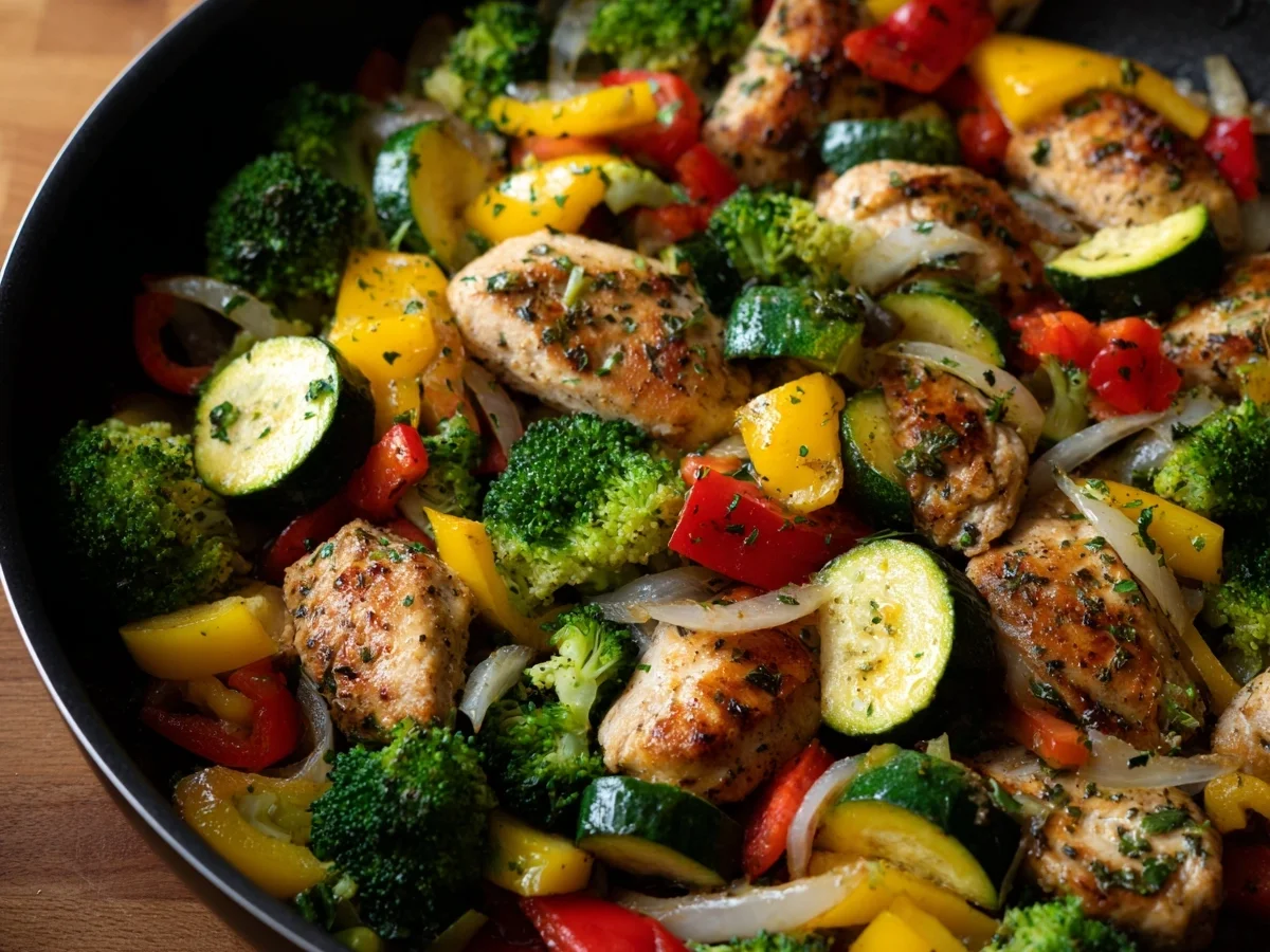 Healthy Chicken & Veggies Skillet Dinner - Image 2