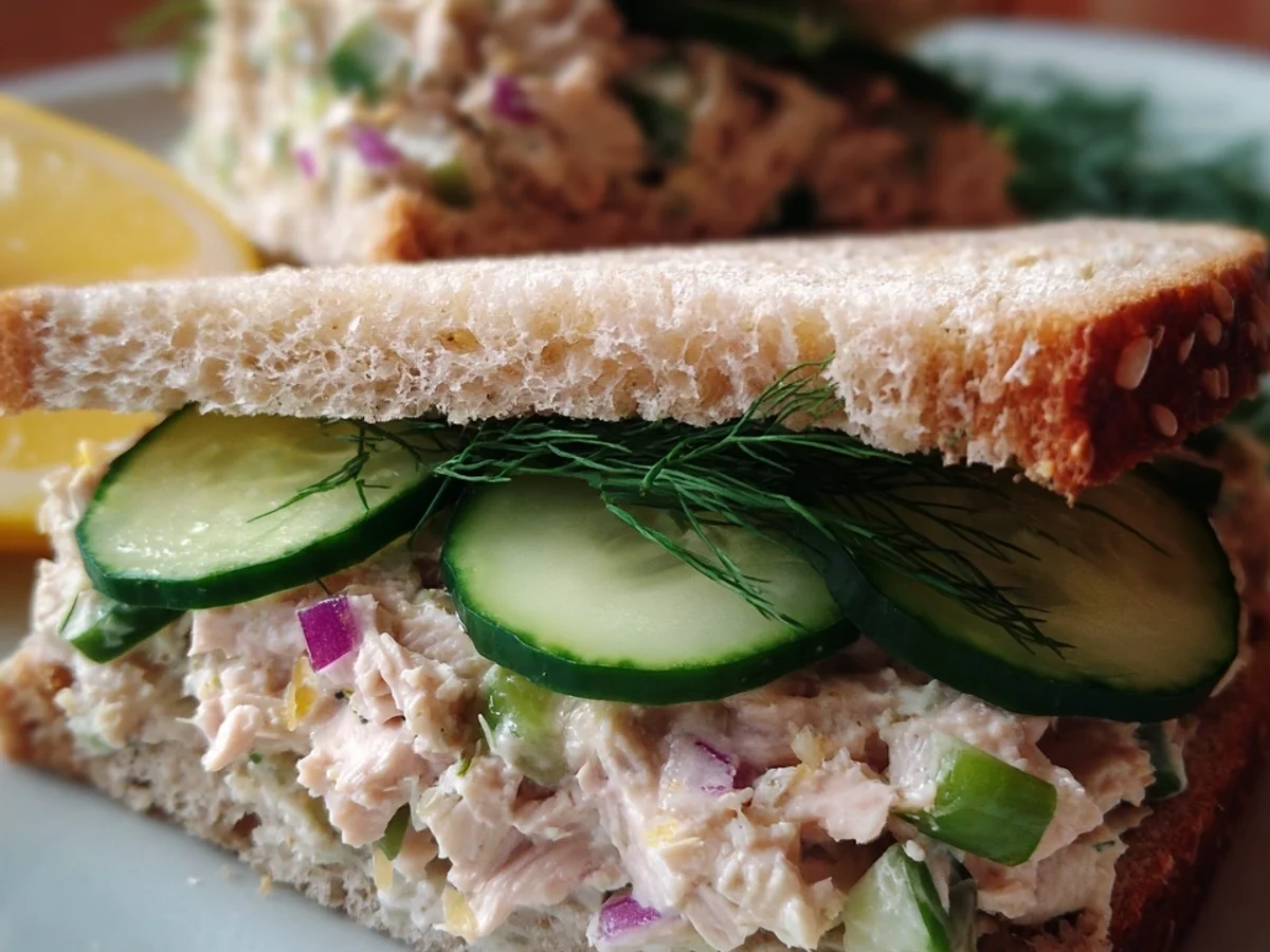 Healthy Cucumber Tuna Sandwich: Quick, Zesty Lunch - Image 2