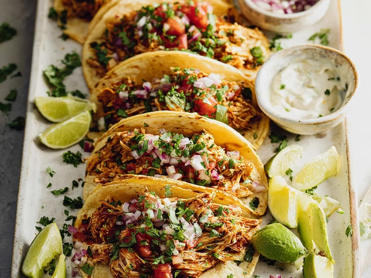 Healthy Tender Slow Cooker Shredded Chicken Tacos - Image 2