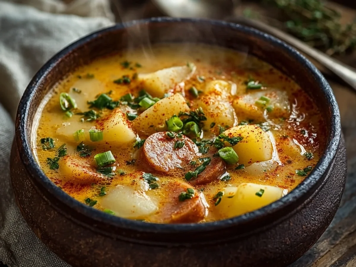 Hearty Cajun Potato Soup: A Comforting Bowl - Image 1
