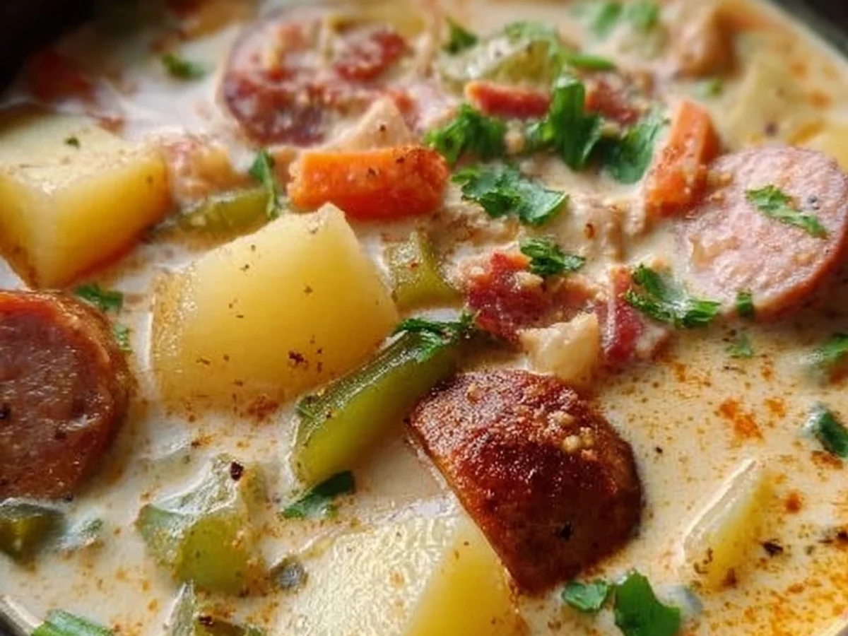 Hearty Cajun Slow Cooker Potato Soup - Image 1