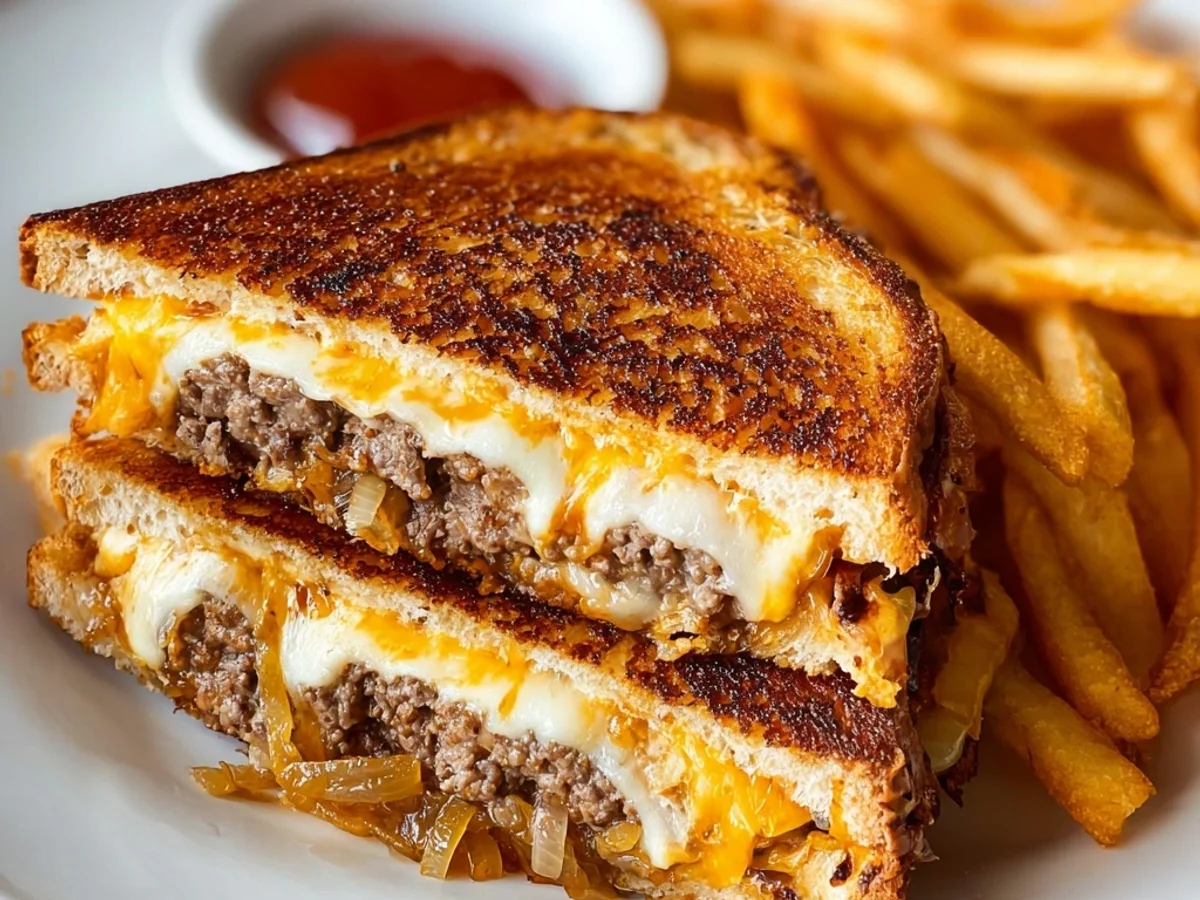 Hearty Classic Patty Melt Sandwich: Diner Style - Image 1