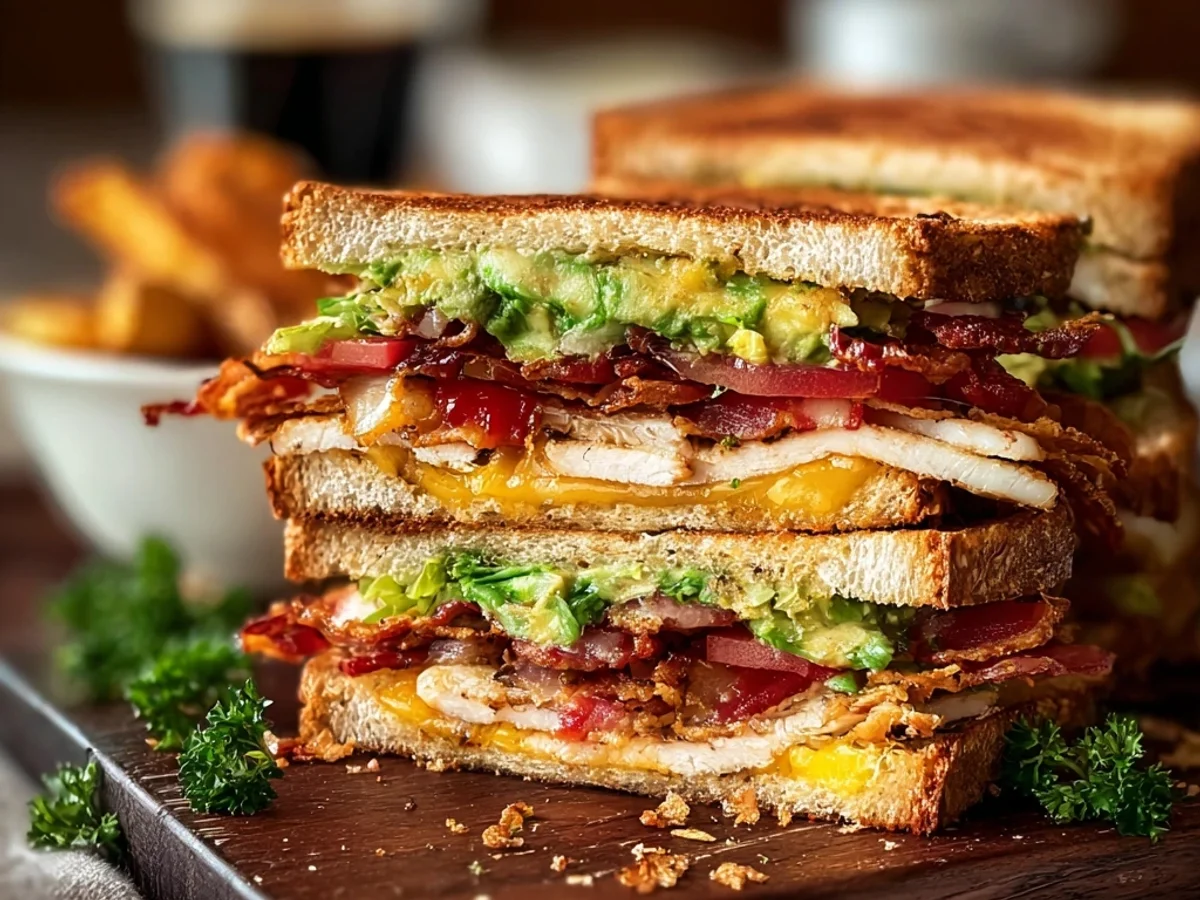 Hearty Cowboy Club: A Stacked Sandwich Adventure - Image 2