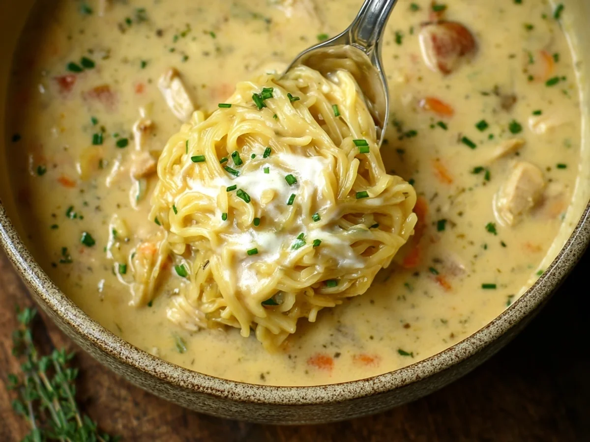 Hearty Crack Chicken Noodle Soup for Comfort - Image 2