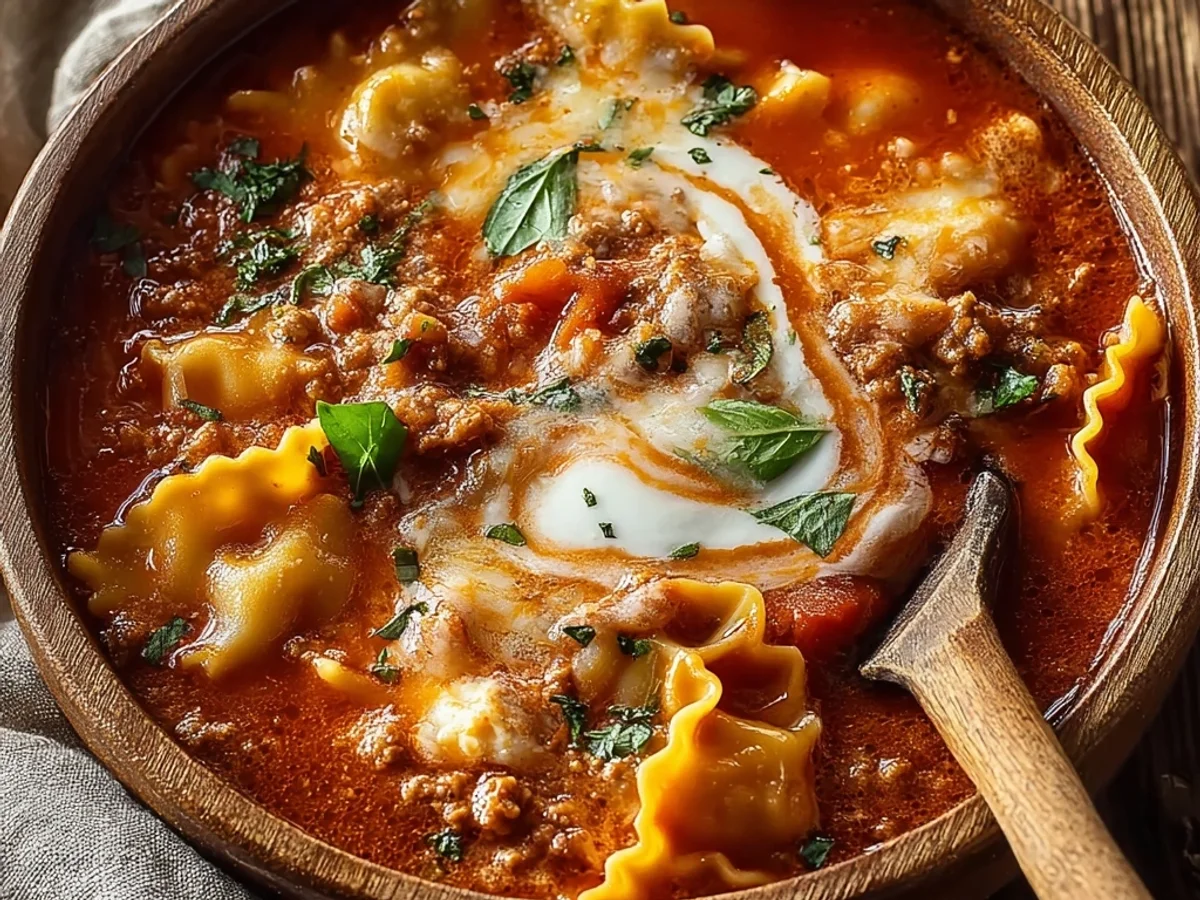 Hearty Crock Pot Lasagna Soup: Weeknight Comfort - Image 2