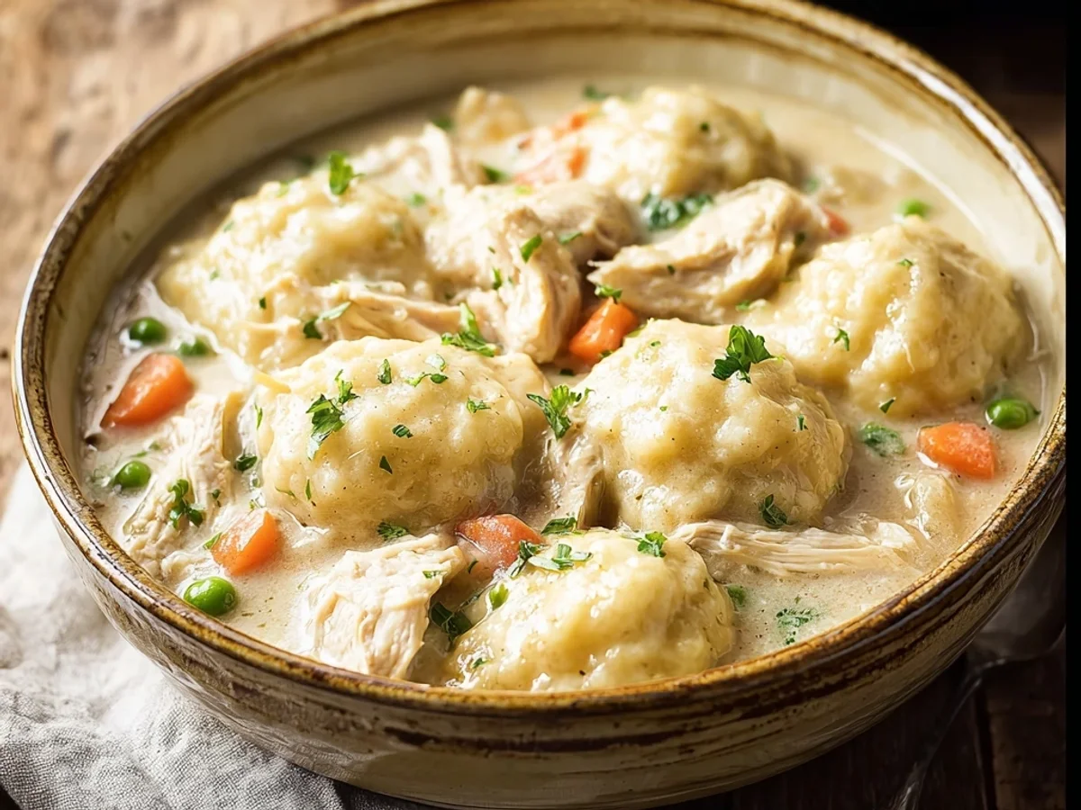 Hearty Crockpot Chicken and Dumplings: Slow Cooker Comfort - Image 1
