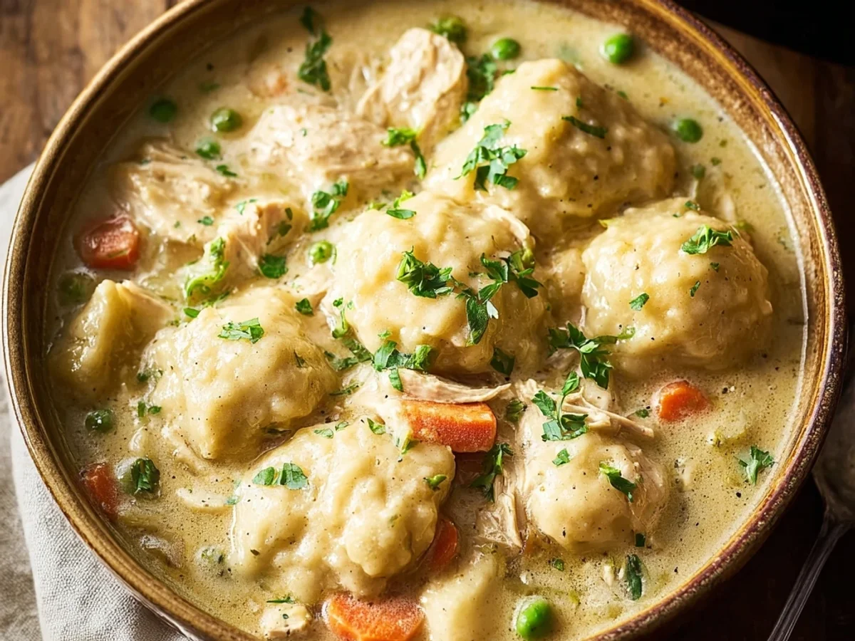 Hearty Crockpot Chicken and Dumplings: Slow Cooker Comfort - Image 2
