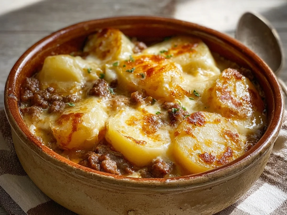 Hearty Crockpot Hamburger Potato Casserole - Image 1