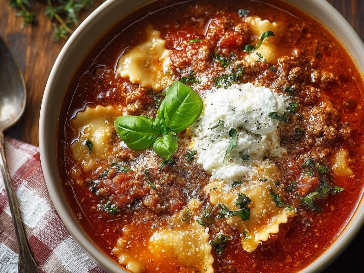 Hearty Crockpot Lasagna Soup: Weeknight Wonder - Image 1