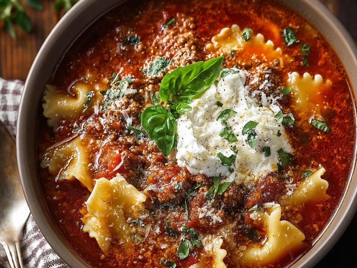 Hearty Crockpot Lasagna Soup: Weeknight Wonder - Image 2