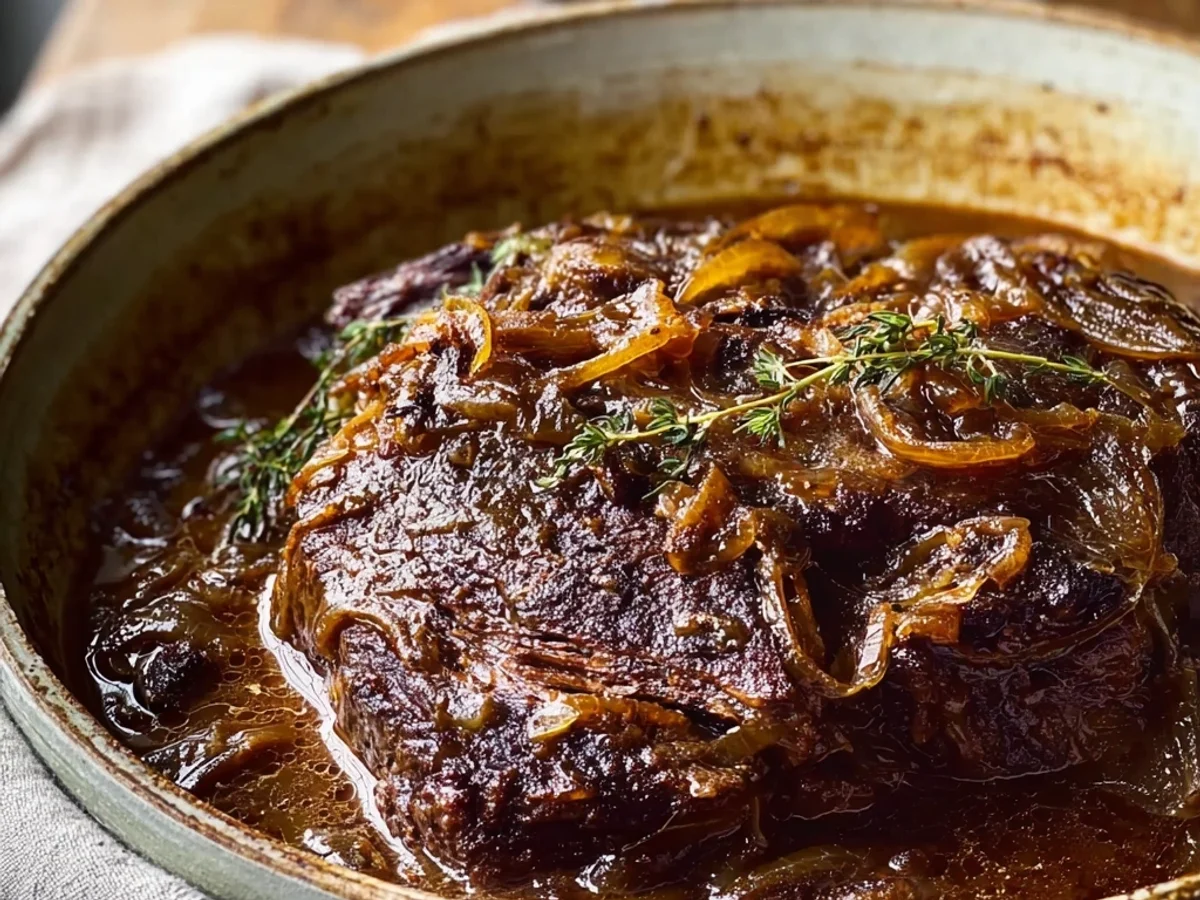 Hearty French Onion Pot Roast with Rich Gravy - Image 1