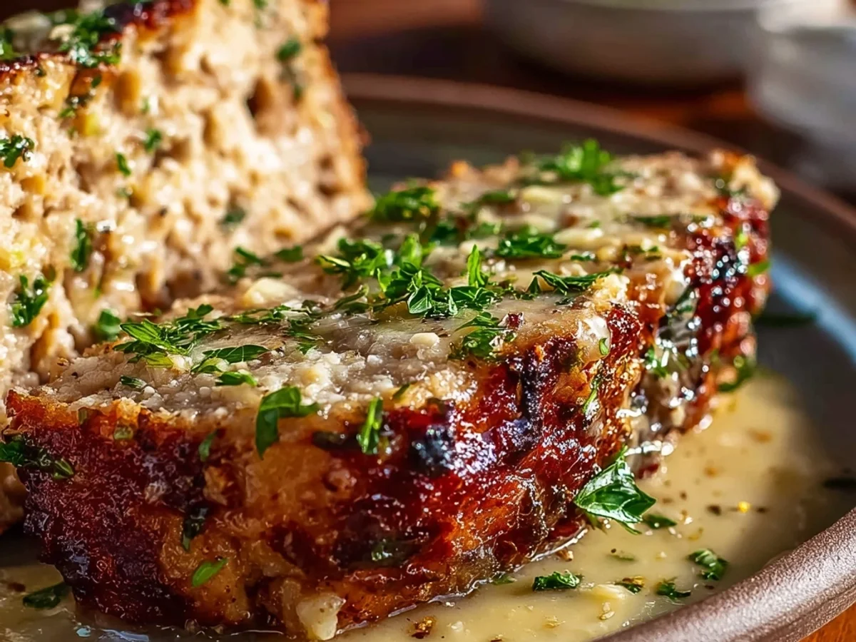 Hearty Garlic Parmesan Chicken Meatloaf Dinner - Image 2