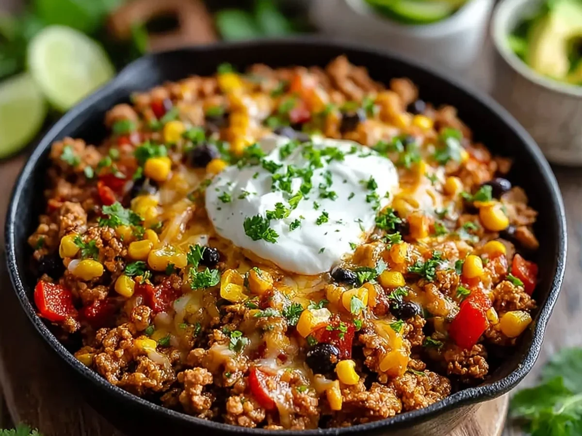 Hearty Ground Turkey Taco Skillet: Quick Weeknight Dinner - Image 2