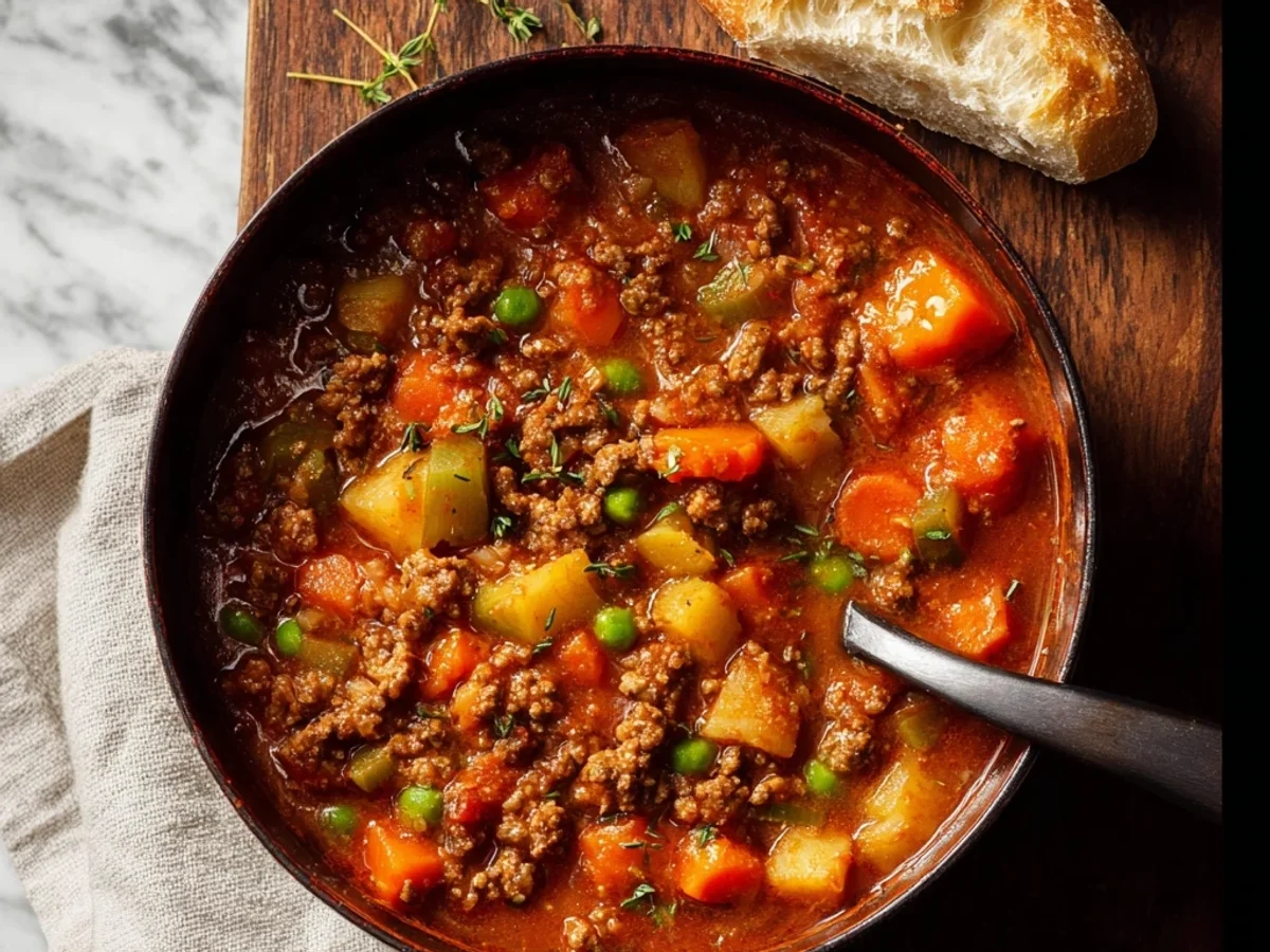 Hearty Hamburger Stew: My Mom's Simple Dinner Fix - Image 1