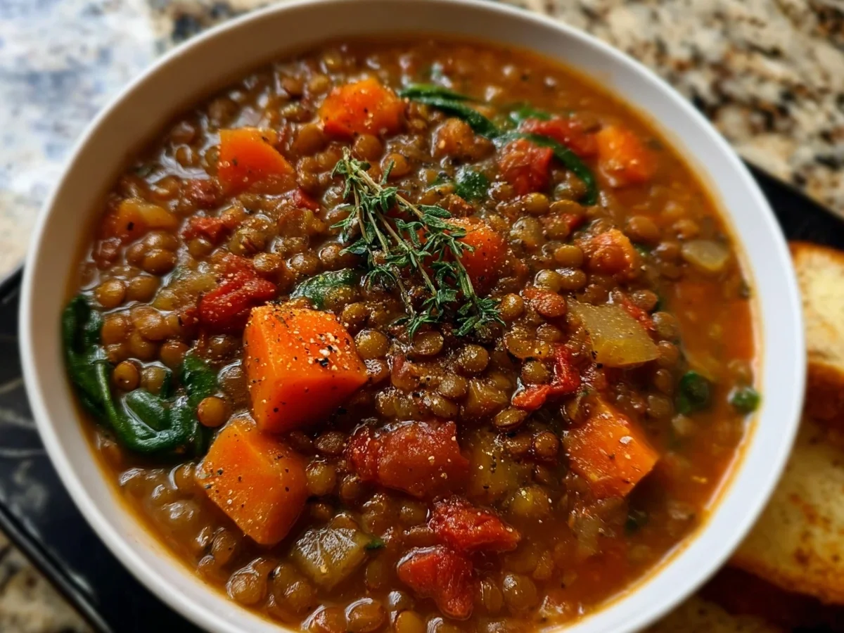 Hearty Lentil Stew: Protein-Packed Vegetarian Dinner - Image 2