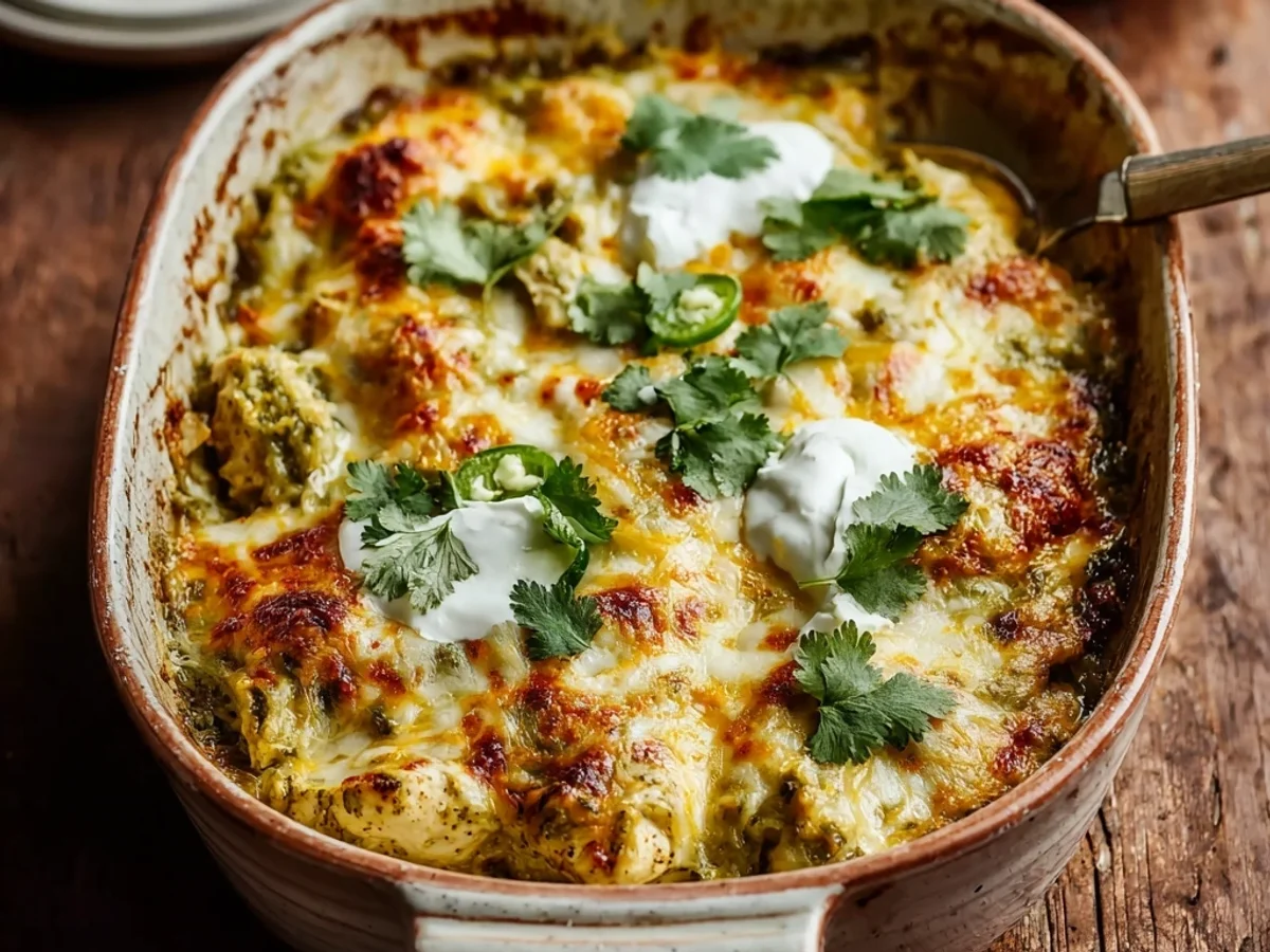 Hearty Salsa Verde Chicken Casserole: A Weeknight Favorite - Image 1