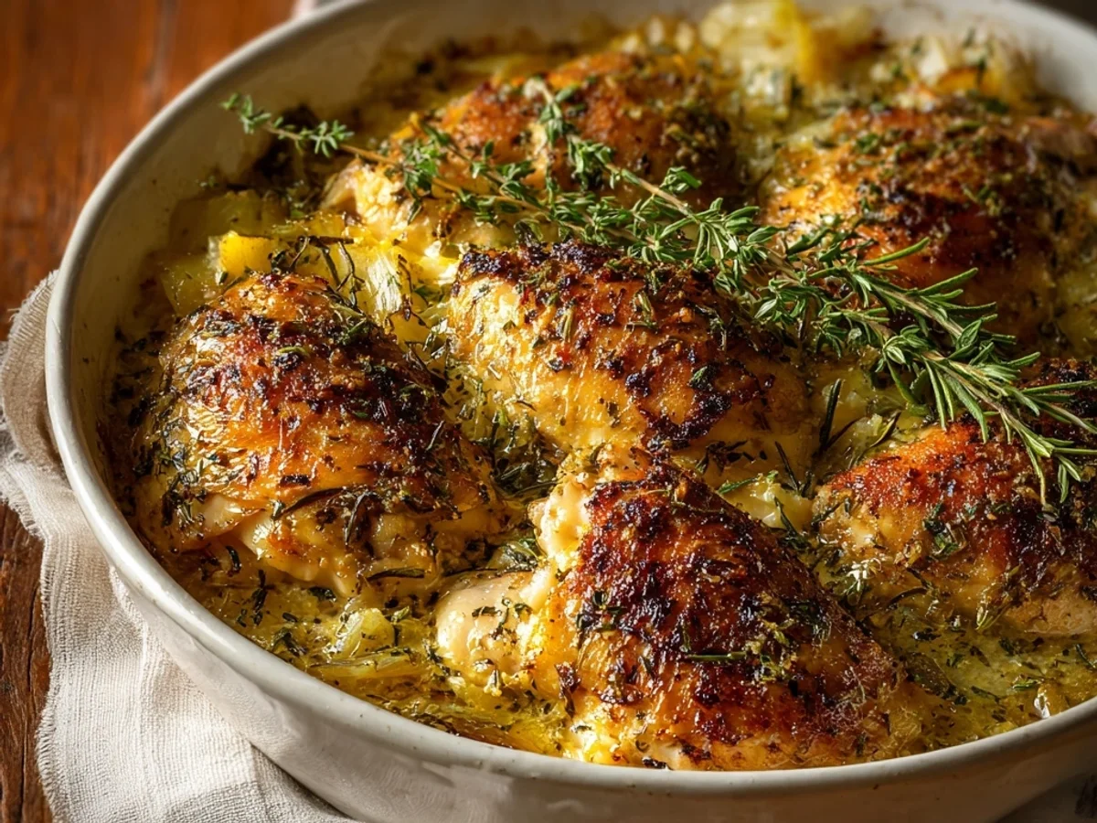 Hearty Savory Baked Herb Chicken Casserole - Image 2