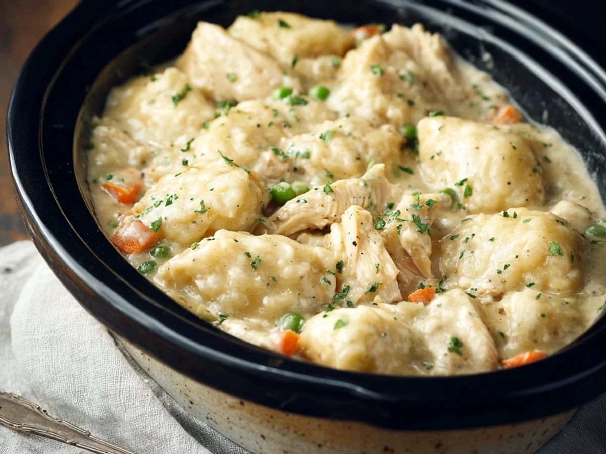 Hearty Slow Cooker Chicken and Dumplings - Image 1
