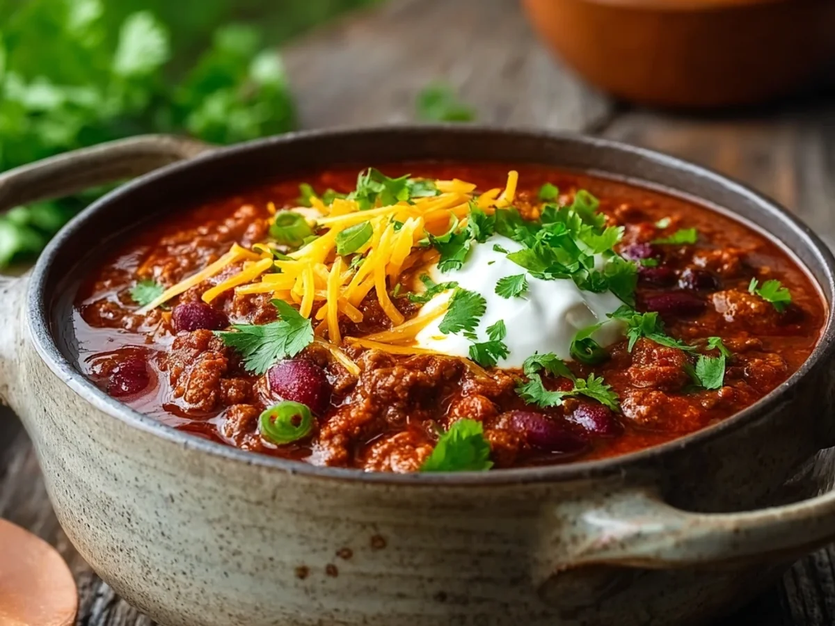Hearty Slow Cooker Chili: Weeknight Comfort - Image 1