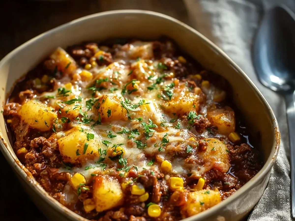 Hearty Slow Cooker Cowboy Casserole Recipe - Image 1