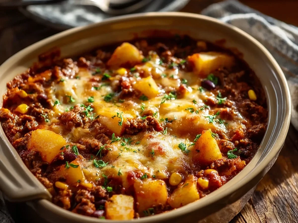 Hearty Slow Cooker Cowboy Casserole Recipe - Image 2