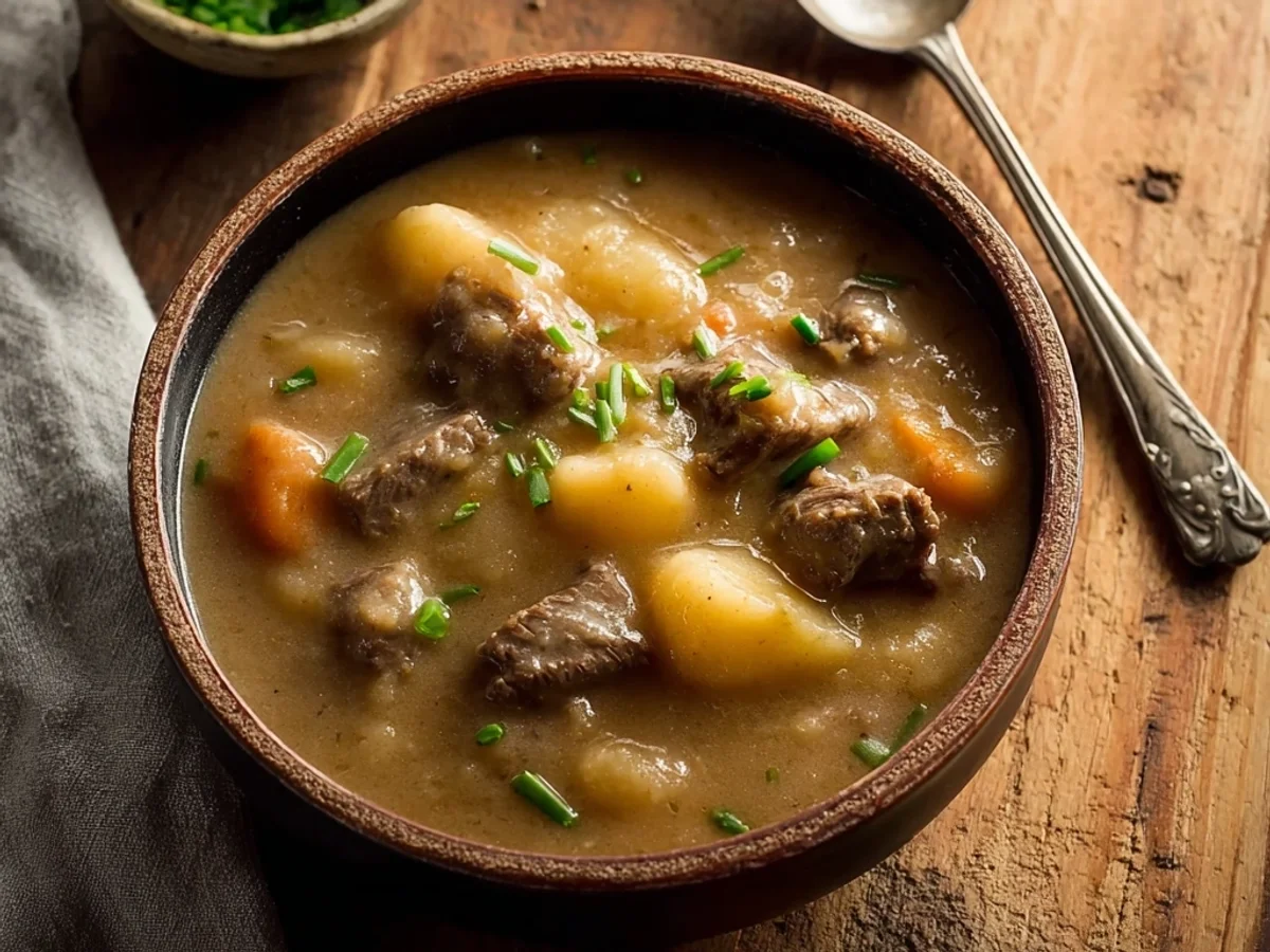 Hearty Steak and Potato Soup Recipe: A Rustic Comfort Bowl - Image 1