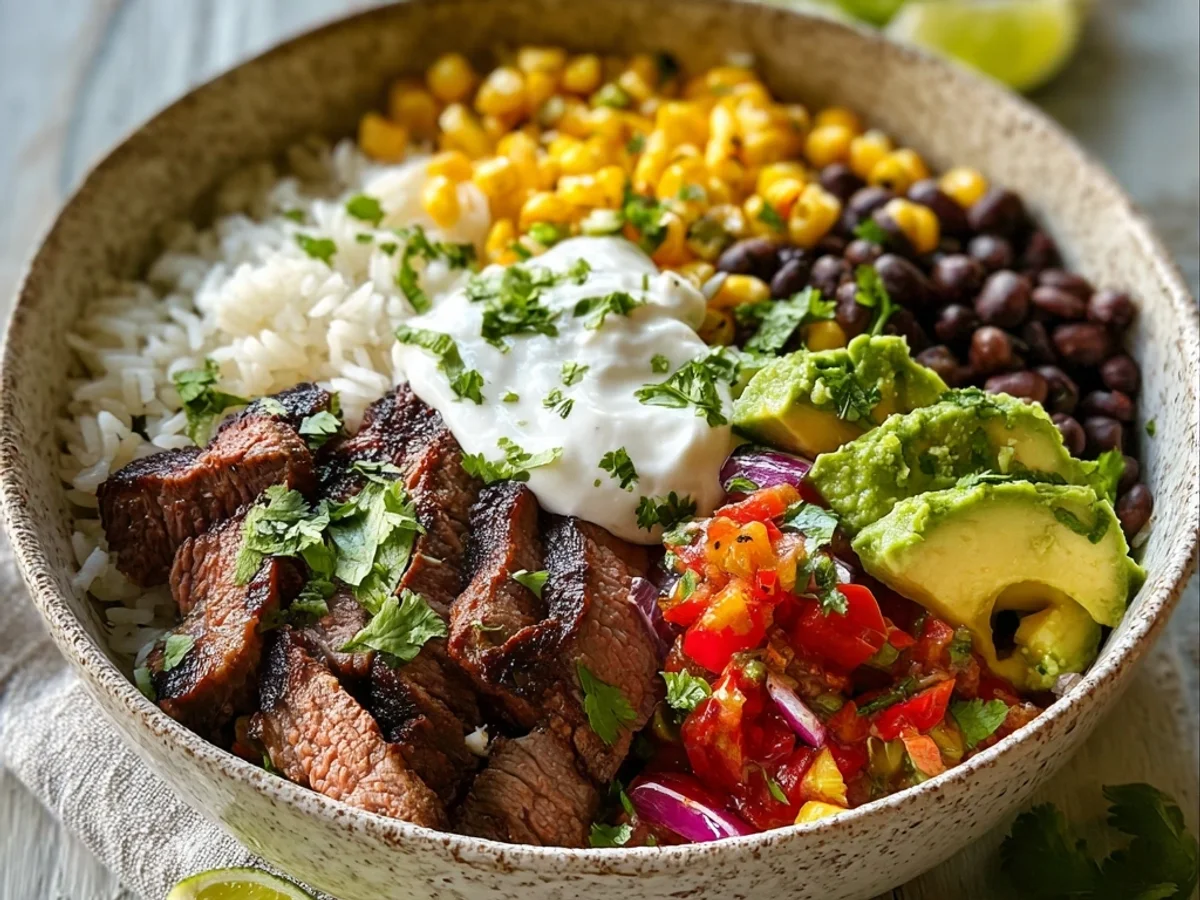 Hearty Steak Burrito Bowl: A Weeknight Favorite - Image 1