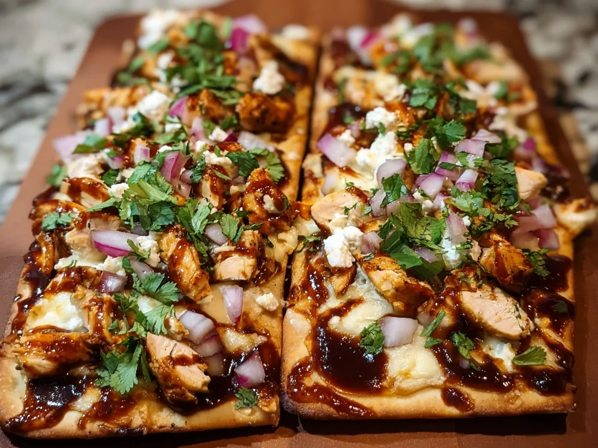 High Protein BBQ Chicken Flatbread Dinner - Image 1