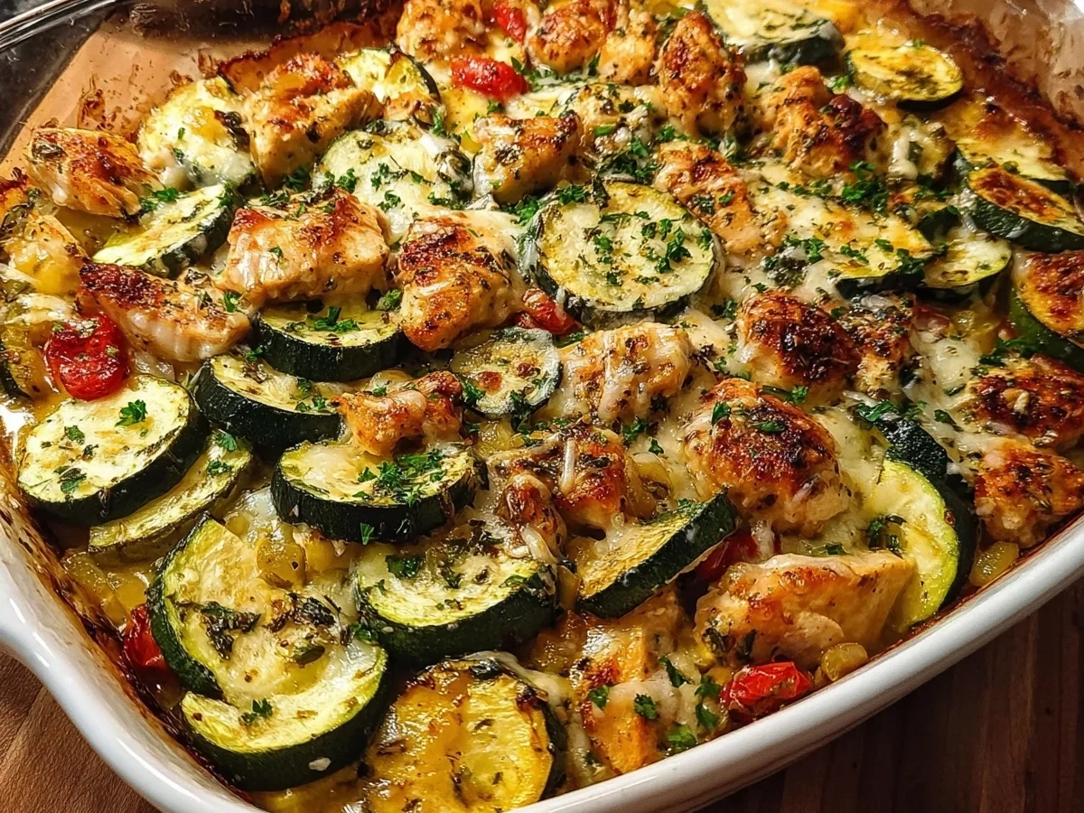 High Protein Chicken Zucchini Bake for Easy Weeknight Dinners - Image 2