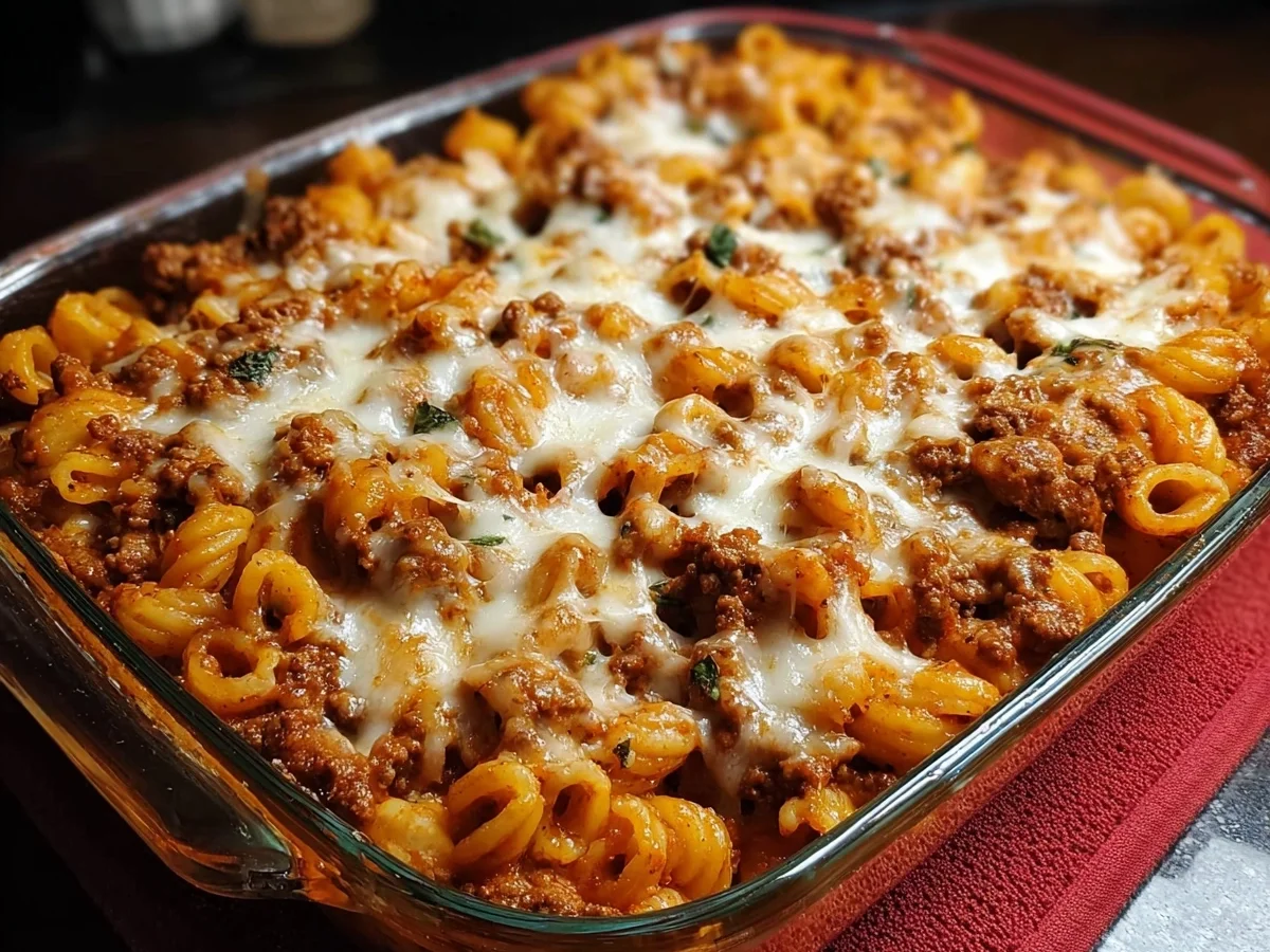 High-Protein Cottage Cheese Pasta Bake with Ground Beef - Image 1