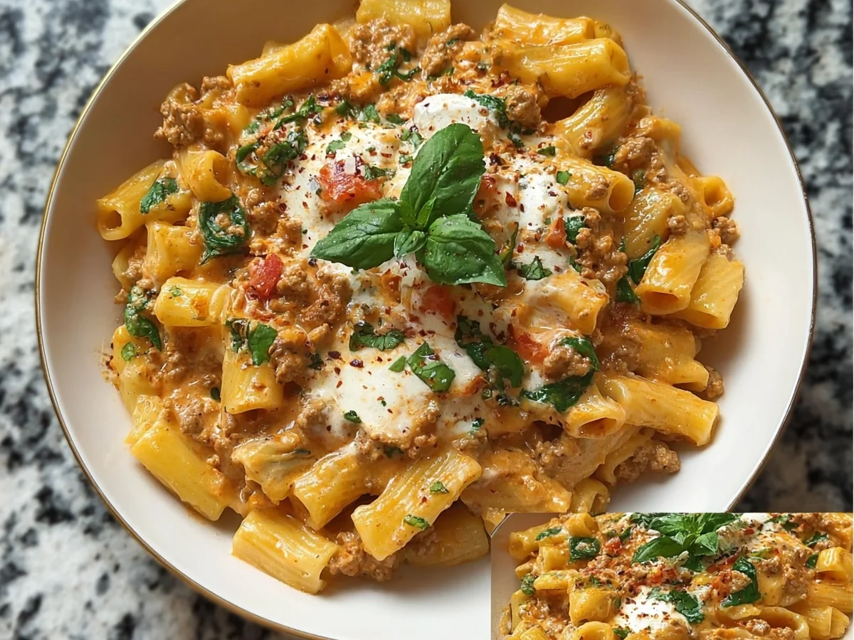 High-Protein Cottage Cheese Pasta with Ground Turkey - Image 1
