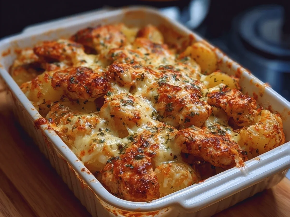 High-Protein Creamy Garlic Chicken & Cheesy Potatoes - Image 1