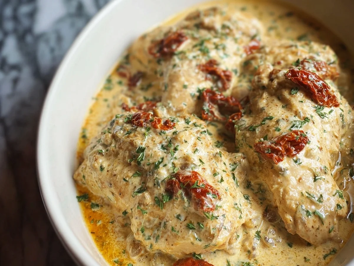 High Protein Crockpot Marry Me Chicken: Creamy & Low Carb - Image 1
